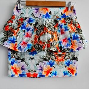Tanya Taylor Multicolor Floral Skirt (SIZE 4)